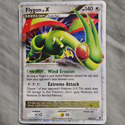 Pokemon Flygon LV.X 105/111 Rising Rivals Ultra Rare Holo EN 2009 140HP - Image 1