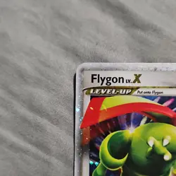 Pokemon Flygon LV.X 105/111 Rising Rivals Ultra Rare Holo EN 2009 140HP - Image 3