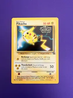 Pikachu WOTC Black Star Promo #4 Kids WB Presents Pokemon The First Movie 1999 - Image 1