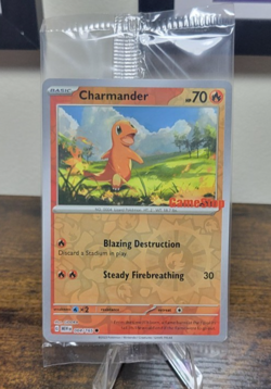 Pokemon TCG: Charmander 004/165 GameStop Exclusive Promo SEALED - Image 1