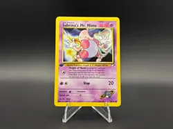 Sabrina's Mr. Mime 94/132 1st Edition | Gym Heroes Pokemon Vintage WOTC - LP - Image 1