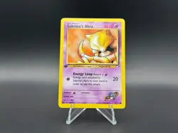 Sabrina's Abra 91/132 1st Edition | Gym Heroes Pokemon Vintage WOTC - MP - Image 1
