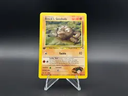 Brock's Geodude 38/132 1st Edition | Gym Heroes Pokemon TCG Vintage WOTC - LP/MP - Image 1