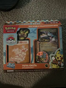 Pokemon 2025 World Championships Deck Yuya Okita Raging Bolt -Open Box See Descr - Image 1