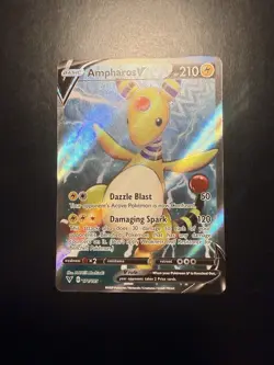 Pokemon Ampharos V Ultra Rare Full Art Holo 171/185 Vivid Voltage TCG - Image 1