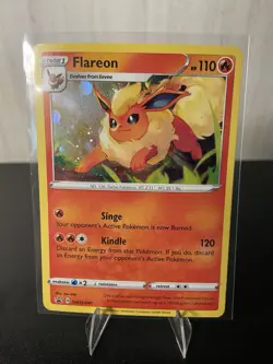 Pokemon TCG Flareon Sword and Shield Promo SWSH041 NM/LP Condition - Image 1