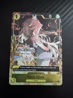 CARTE ONE PIECE - PROMO - OP09-106 NICO OLVIA REGIONALS NEUF - Image 1