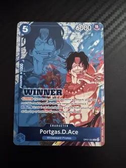 CARTE ONE PIECE - PROMO - OP07-053 PORTGAS.D.ACE WINNER NEUF - Image 1