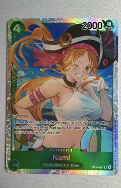 Nami SR OP14-031 The Azure Sea's Seven Foil One Piece TCG - Image 1