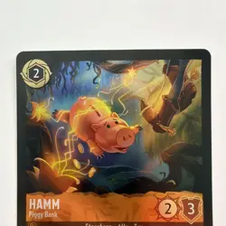 Disney Lorcana Hamm Piggy Bank Wilds Unknown 11/204 Uncommon Cold Foil NM - Image 3