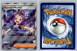 Acerola's Mischief 165/132 Ultra Rare Mega Evolution Pokemon Card Near Mint - Image 3