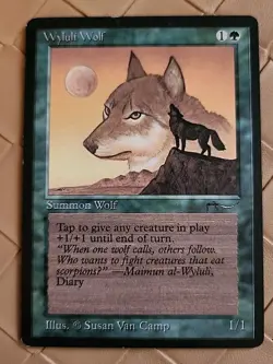 Wyluli Wolf (Light) Arabian Nights Regular NM Near Mint MTG - Image 1
