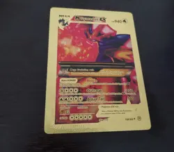 M Gyarados Ex Hp940 Gold Foil Pokemon Card 🔥Fan Art🔥 LP - Image 2