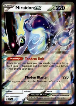 Miraidon ex SV1 JUMBO OVERSIZED Black Star Promo Pokemon Card - Image 1