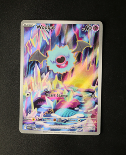 Pokemon Card TCG - Woobat 119/086 White Flare English - Illustration Rare - NM ⭐ - Image 1
