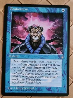 Brainstorm Ice Age Regular NM Near Mint MTG - Image 1