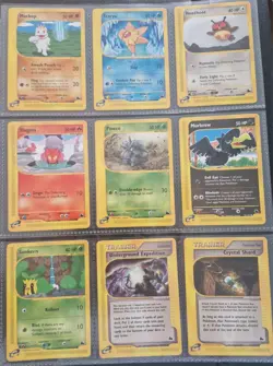 Skyridge 9x Pokemon Cards Non-holo Excellent Condition 2003 Lot 2/3 - Image 1