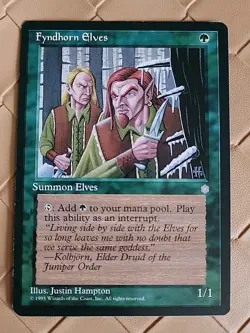 Fyndhorn Elves Ice Age Regular NM Near Mint MTG - Image 1