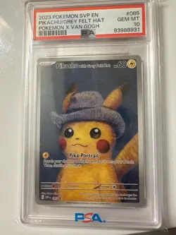 Pikachu with Grey Felt Hat 085 Sv: Scarlet & Violet Promo Cards PSA 10 - Image 1