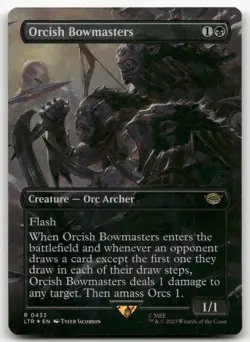 Orcish Bowmasters (Borderless) #433 (Foil) (NM) Lord of the Rings LTR Magic MTG - Image 1