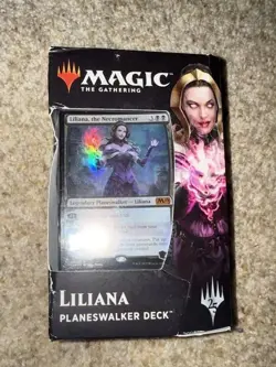 Magic: The Gathering Core Set 2019 Liliana, the Necromancer Planeswalker Deck - Image 1