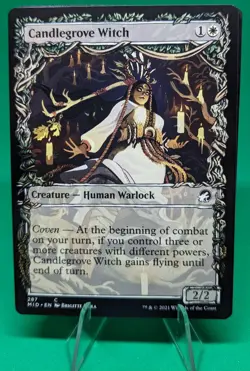 MTG Candlegrove Witch Innistrad: Midnight Hunt 287 Regular Common Showcase - Image 1