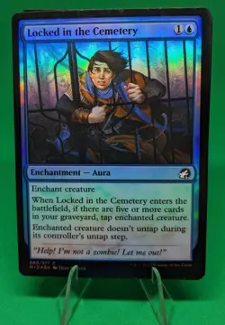 MTG Locked in the Cemetery Foil Innistrad MID NM - Image 1