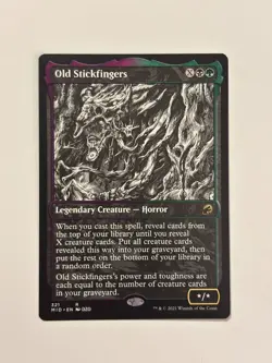 Old Stickfingers (Showcase) Innistrad: Midnight Hunt Magic the Gathering MTG - Image 1