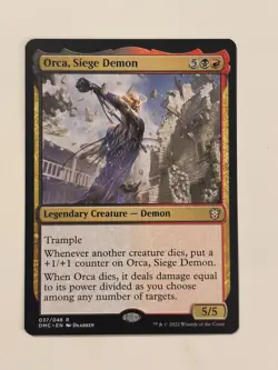 Orca, Siege Demon Commander: Dominaria United Magic the Gathering MTG - Image 1