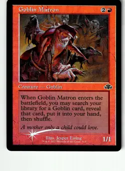 Goblin Matron Retro Frame 323 Dominaria Remastered Magic: The Gathering Foil LP - Image 1