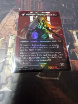 Magic: The Gathering - Sephiroth, Fabled Soldier (Borderless Foil) NM - Image 1