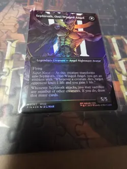 Magic: The Gathering - Sephiroth, Fabled Soldier (Borderless Foil) NM - Image 2