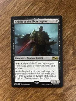 Knight of the Ebon Legion - M20 - MTG - NM/LP - Image 1
