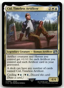 Cid, Timeless Artificer (0412) #412 (NM) Final Fantasy FIN Magic MTG - Image 1