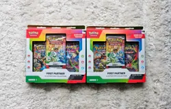 2 x Pokemon TCG First Partner Illustration Collection Series 1 - Image 1