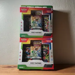 2 X Pokemon TCG First Partner Illustration Collection Series 1 - Image 1