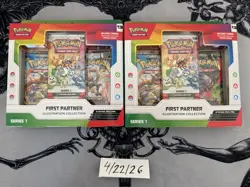 2 X Pokemon TCG First Partner Illustration Collection Series 1 - Image 1
