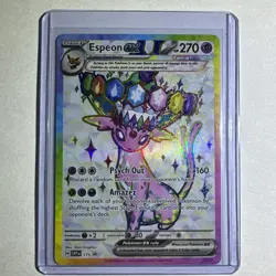 Pokemon TCG Espeon ex 175 Prismatic Evolutions Premium Figure Collection Promo - Image 1