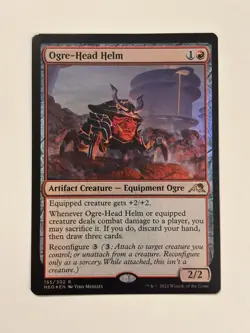 Ogre-Head Helm Kamigawa: Neon Dynasty Foil Magic the Gathering MTG - Image 1