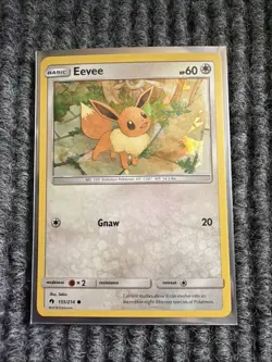 Eevee 155/214 Cracked Ice Holo Lost Thunder Pokemon TCG - Image 1