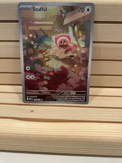 The Pokemon Company Stufful 154/132 Me01 Mega Evolution Rare Holo Basic 70 HP 2… - Image 1