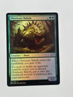 Obstinate Baloth The Brothers' War Foil Magic the Gathering MTG - Image 1