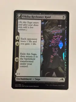 Okiba Reckoner Raid Kamigawa: Neon Dynasty Foil Magic the Gathering MTG - Image 1