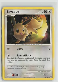 Eevee 63/100 Common Majestic Dawn Pokemon Moderately Played - Image 1
