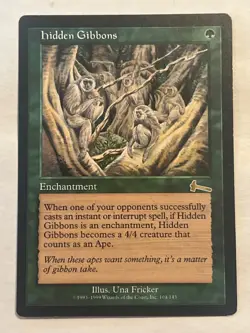 MTG - Hidden Gibbons - Urza's Legacy - Rare - LP/MP - Magic the Gathering - Image 1