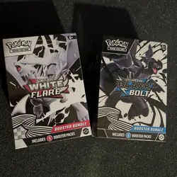 Pokemon Black Bolt and White Flare Booster Bundle Set of 2 Sealed New - Image 1