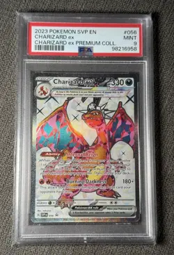 Pokemon SVP Charizard ex Premium Collection 056, PSA 9 - Image 1