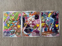 POKEMON Series 2 First Partner Illustration Grookey 052 Scorbunny 053 Sobble 054 - Image 2