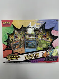 Pokemon TCG Ascended Heroes First Partner Deluxe Pin Collection Box Sealed New - Image 1