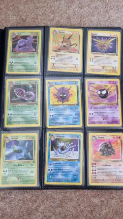 Pokemon TCG Vintage Holo Bundle - Fossil Team Rocket In Binder - Image 5